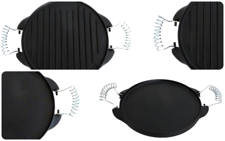 Umkehrbare Grillplatte aus Gusseisen