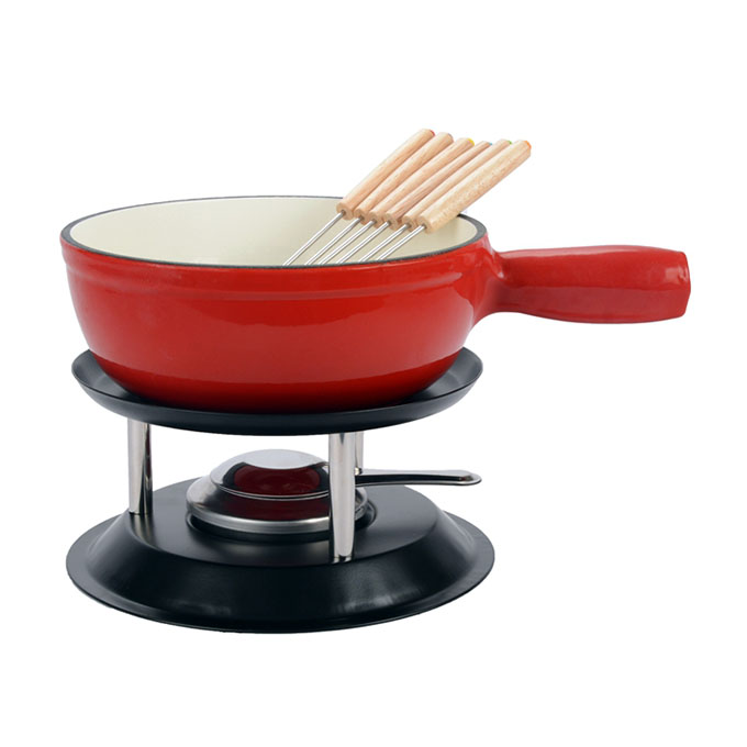 Emaille Fonduetopf