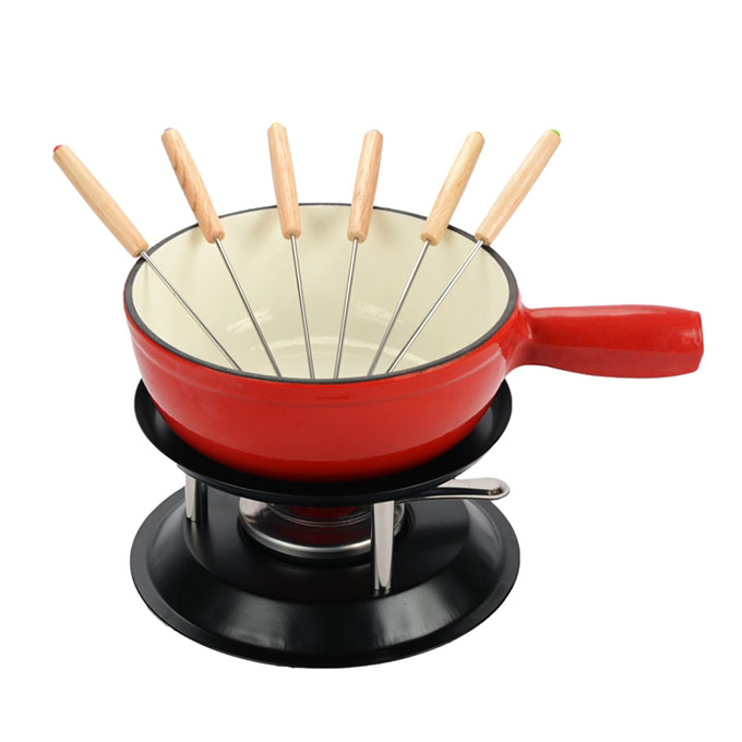 Emaille Fonduetopf