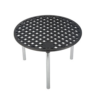 Camping-Grillpfanne aus Gusseisen mit Beinen