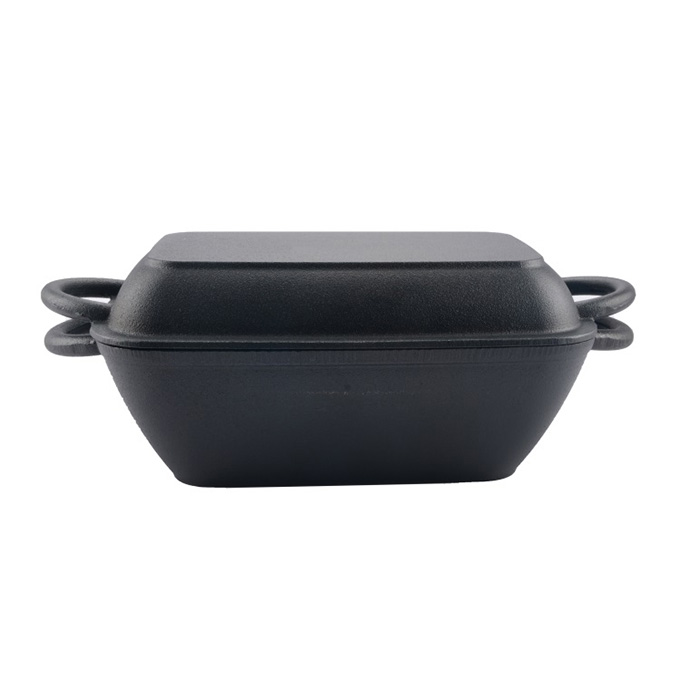 Gusseisen-Kastenform im Gro&szlig;handel: 2-in-1-Sauerteigform mit Deckel