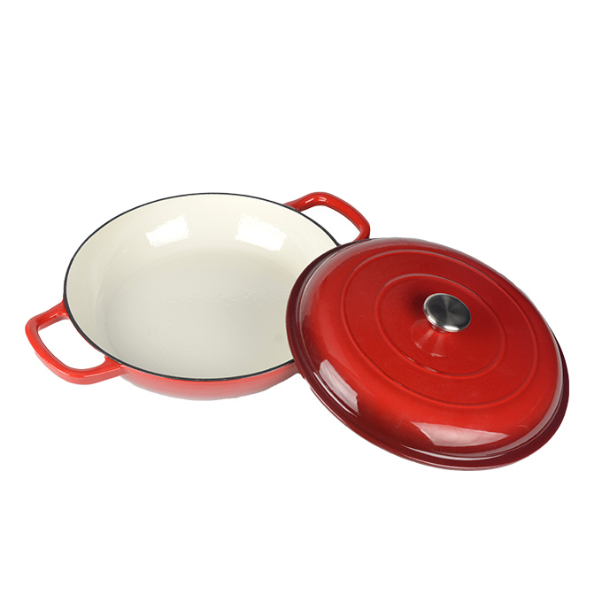 3 Quart emaillierter Gusseisenschmortopf