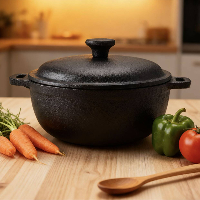 Gusseisen Mini 10 cm Dutch Oven Gusseisen Cocotte
