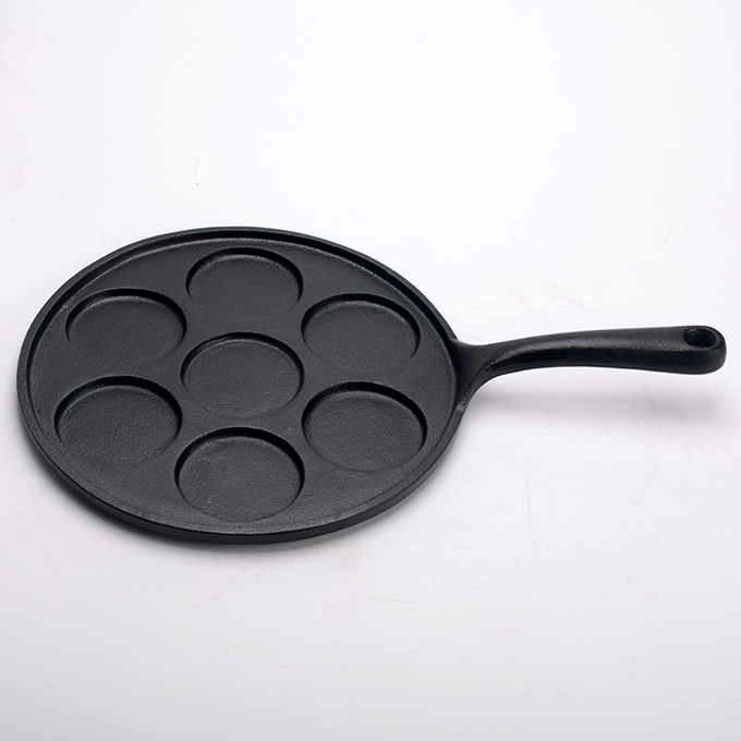 Mehrteilige Pfannkuchenpfanne aus Gusseisen