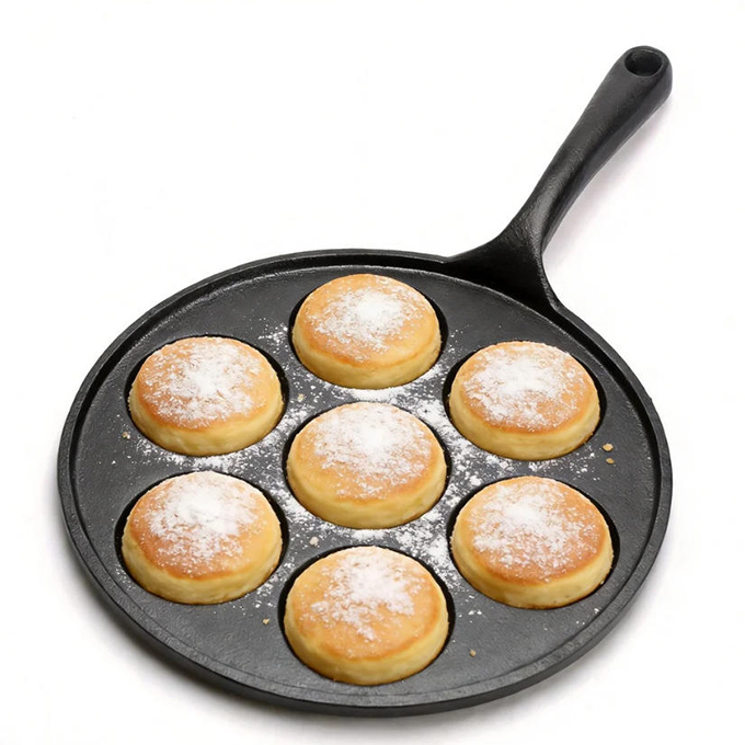 Mehrteilige Pfannkuchenpfanne aus Gusseisen