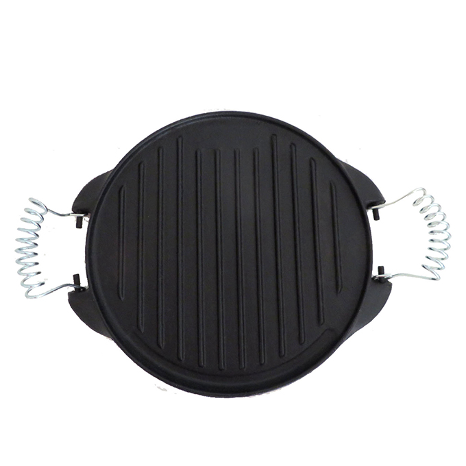 Umschaltbare Grillplatte aus Gusseisen