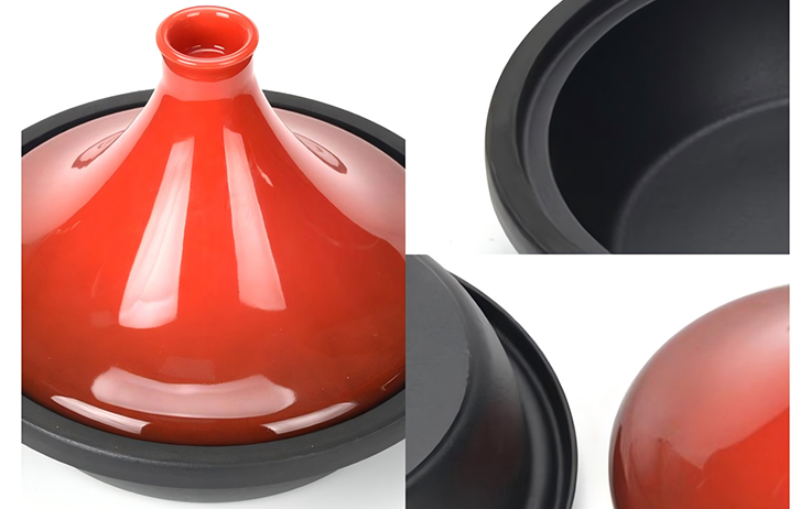 Emaillierter Tajine-Topf aus Gusseisen