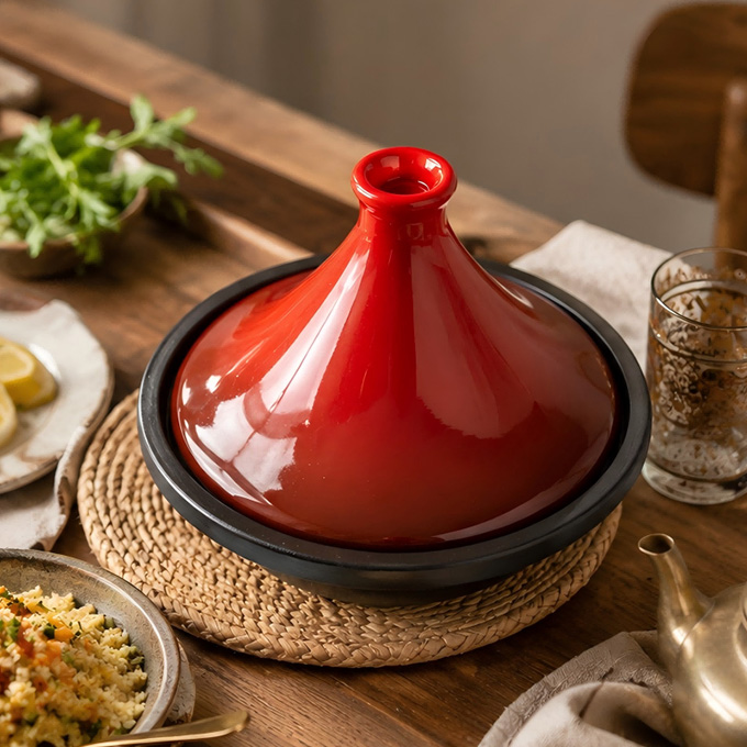Emaillierter Gusseisen-Tajine-Topf