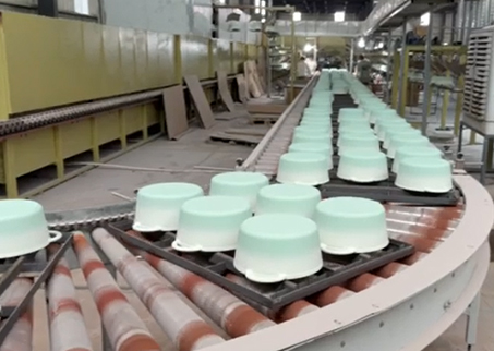 Emaillierte Dutch Oven-Produktionslinie aus Gusseisen