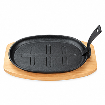 Steakplatte aus Gusseisen