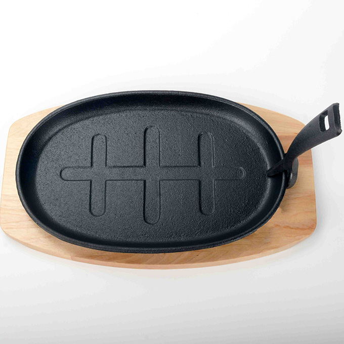 Steakplatte aus Gusseisen