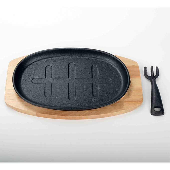 Steakplatte aus Gusseisen
