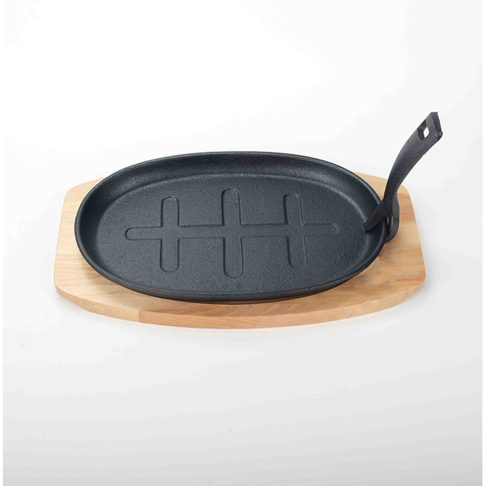 Steakplatte aus Gusseisen