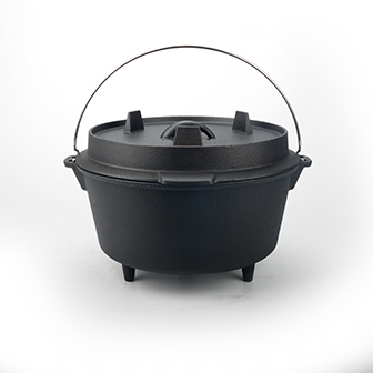 Camping Dutch Oven mit B&uuml;gelgriff