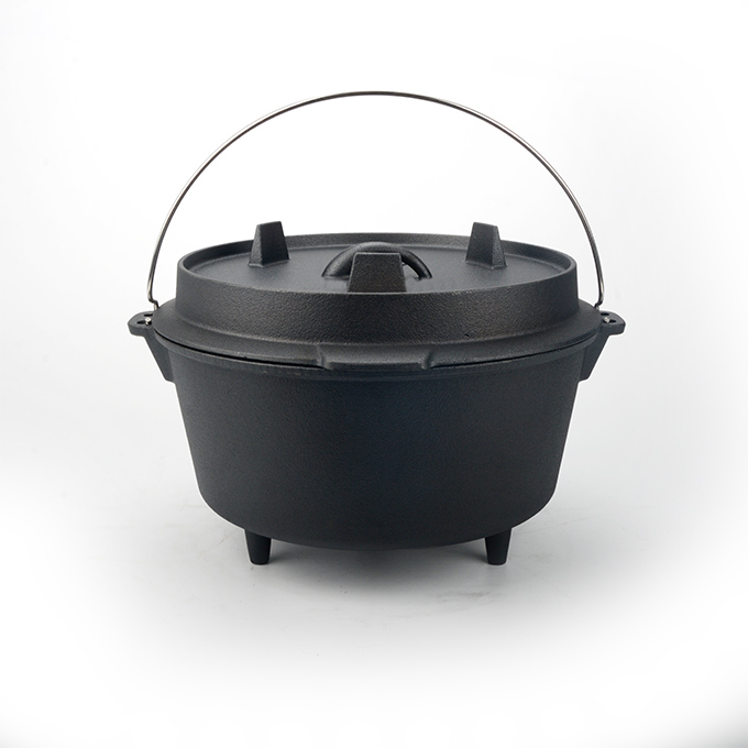 Camping Dutch Oven mit B&uuml;gelgriff