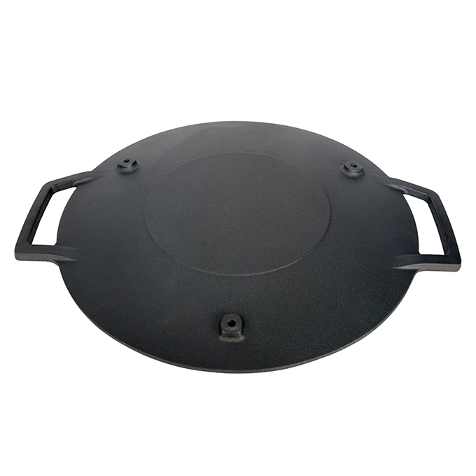 42 cm glatte Gusseisen-Grillplatte mit zwei Griffen