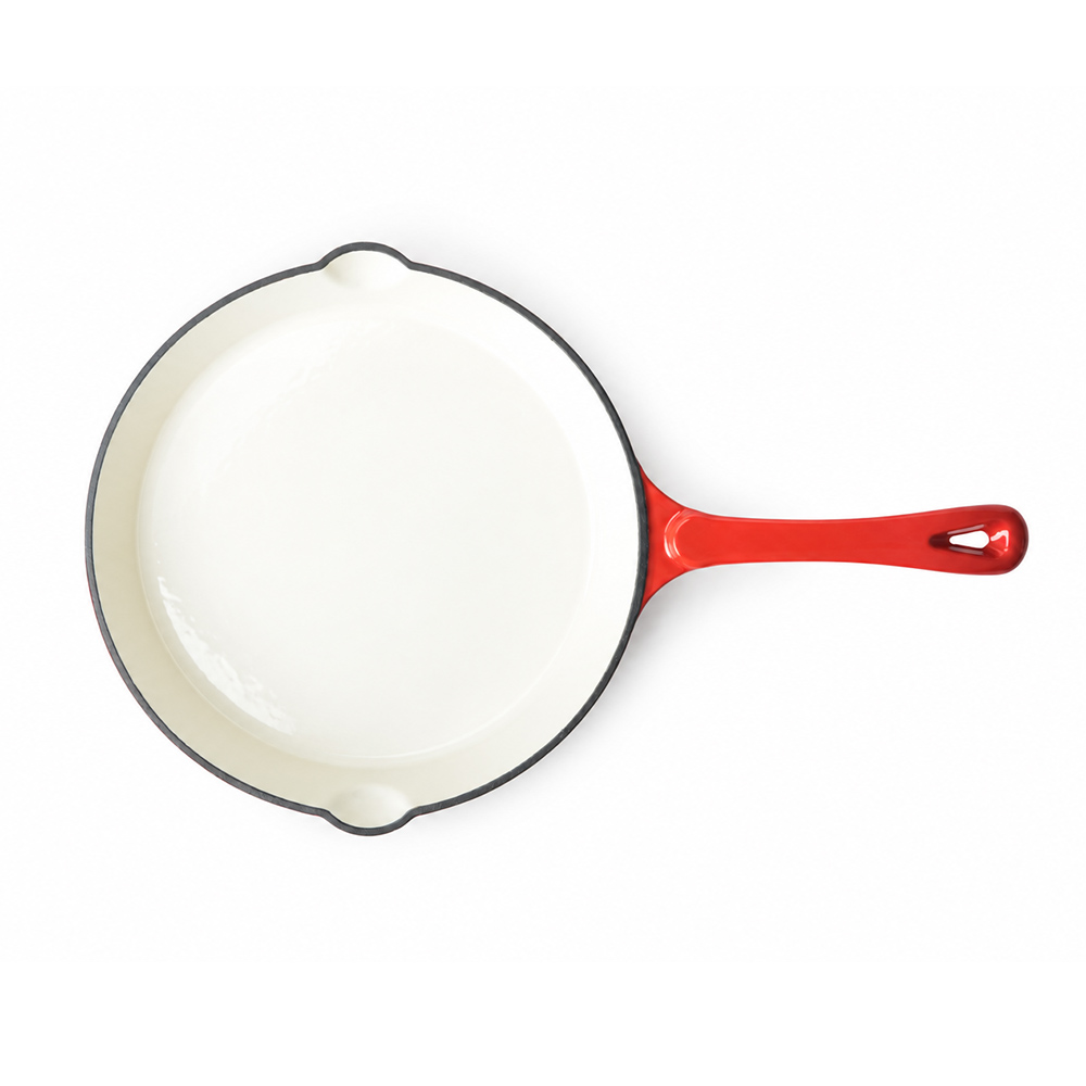 Emaillierte, runde Gusseisenpfanne, 24,7&nbsp;cm